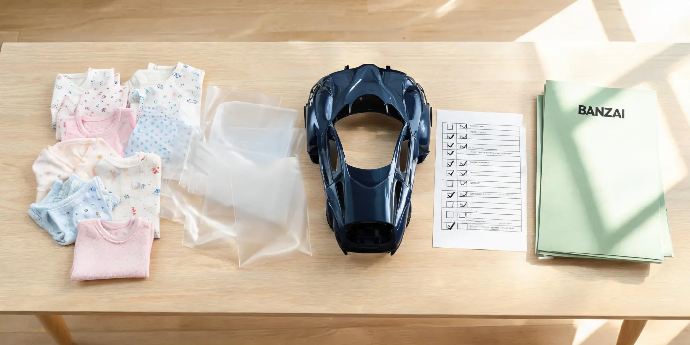 Banzai product planning desk with category samples